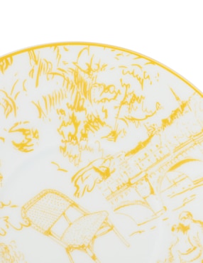 Set de tazas terno Bernardaud Tout Paris 8 piezas