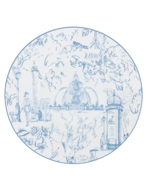 Set de tazas terno Bernardaud Tout Paris 8 piezas