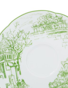 Taza terno Bernardaud Tout Paris 2 piezas