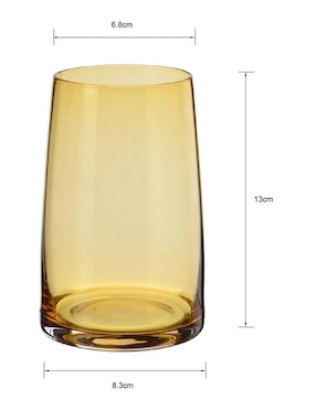 Vaso para agua N Narrative Grolen de vidrio