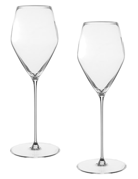 Set De Copas Para Vino Rosado Riedel Veloce De Cristal 2 Piezas