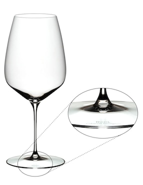 Set de copas para vino Riedel de cristal