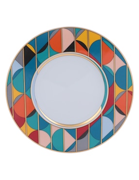 Plato pan Vista Alegre Futurismo de porcelana