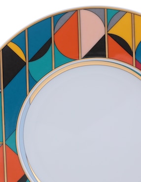 Plato pan Vista Alegre Futurismo de porcelana