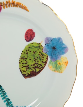 Plato pan Vista Alegre Caribe de porcelana