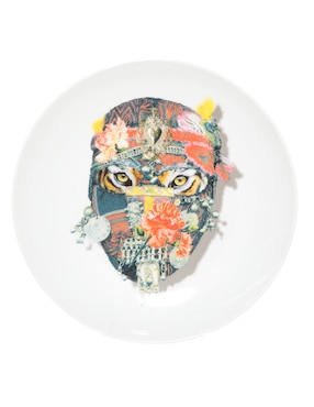 Plato postre Vista Alegre Mister Tiger de porcelana