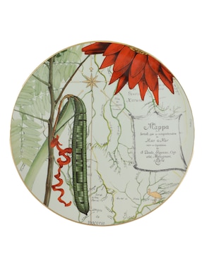 Plato base Vista Alegre Amazonia de porcelana