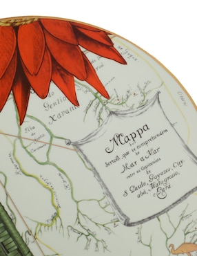 Plato base Vista Alegre Amazonia de porcelana