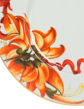 Plato postre Vista Alegre Amazonia de porcelana