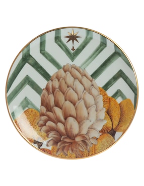 Plato pan Vista Alegre Amazonia de porcelana