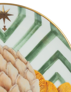 Plato pan Vista Alegre Amazonia de porcelana