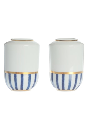 Set salero y pimentero Vista Alegre Transatlántica de porcelana