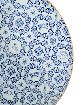 Platón Vista Alegre Transatlántica de porcelana