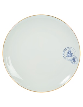 Plato trinche Vista Alegre Transatlántica de porcelana