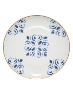 Plato pan Vista Alegre Transatlántica de porcelana