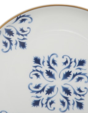 Plato pan Vista Alegre Transatlántica de porcelana