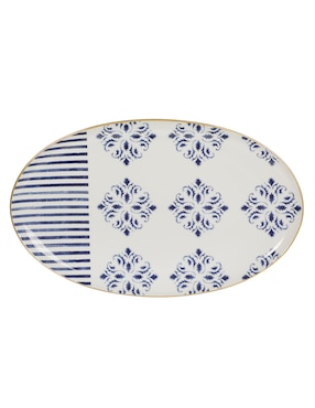 Platón Vista Alegre Transatlántica de porcelana