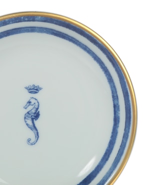 Mantequellero Vista Alegre Trasatlántica de porcelana