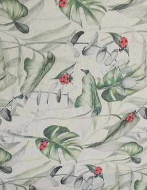 Mantel rectangular de lino Bowtique