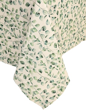 Mantel rectangular de lino Bowtique