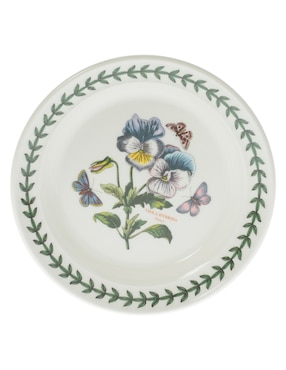 Plato postre Portmeirion Botanic Garden de porcelana