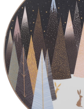 Plato trinche Portmeirion Sara Miller de porcelana