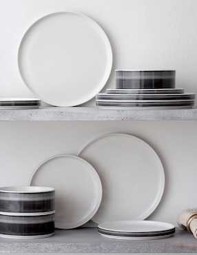 Plato trinche Noritake Stax Ombre Jet de porcelana