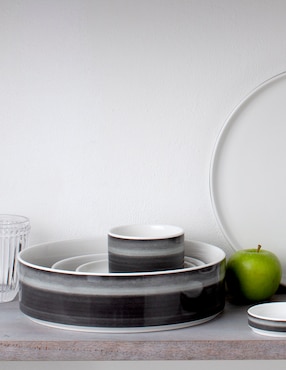 Plato sopa Noritake Stax Ombre Jet de porcelana