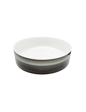 Plato Postre Noritake Stax Ombre Jet De Porcelana