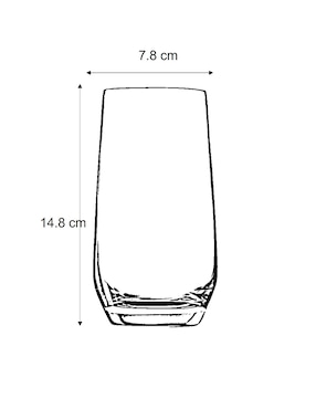 Vaso Doble Pack Köstlich Hong Kong Hip de cristal