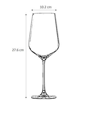 Copa para vino Köstlich Hong Kong Hip de cristal