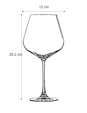 Copa para vino Köstlich Hong Kong Hip de cristal