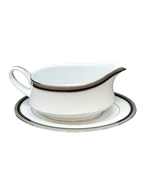 Vajilla Noritake Austin Platinum de porcelana para 12 personas