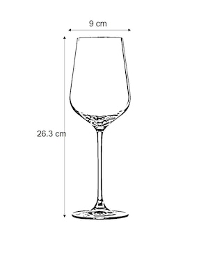 Copa para vino Köstlich Hong Kong Hip de cristal