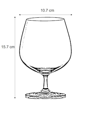 Copa para coñac Köstlich Shanghái Soul de cristal