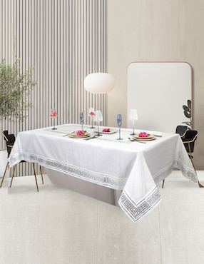 Mantel rectangular de poliéster Home Elegance Cristina