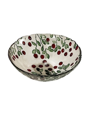 Bowl N Narrative Berry De Vidrio