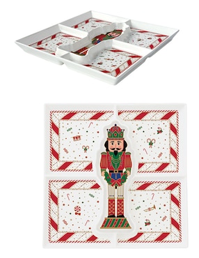 Charola multiusos N Narrative Nutcracker Twist de porcelana