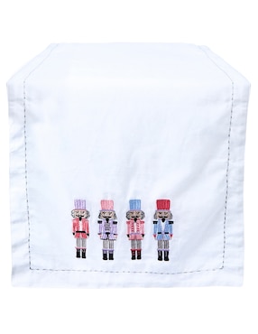 Camino De Mesa Rectangular De Algodón N Narrative Pink Nutcrackers