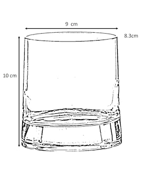 Vaso Doble Pack Luigi Bormioli Veronese de cristal