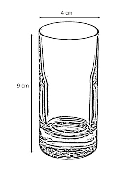 Vaso Doble Pack Luigi Bormioli Classiso de cristal