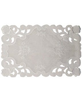 Mantel Individual Rectangular De Blanme Princesa