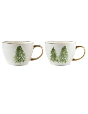 Set De Tazas Americana N Narrative Graceful Christmas 2 Piezas