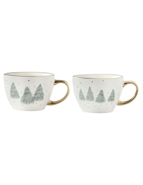 Set De Tazas Navideñas Americanas N Narrative Glowing Christmas 2 Piezas