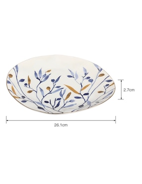 Plato trinche N Narrative Premium de porcelana
