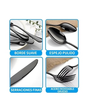 Set cubiertos Wünd de acero inoxidable 30 piezas