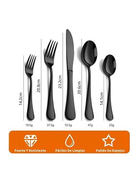 Set cubiertos Wünd de acero inoxidable 30 piezas
