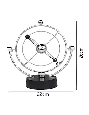 Figura decorativa circular Wünd de metal