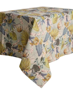 Mantel cuadrado de algodón Bowtique Jungla