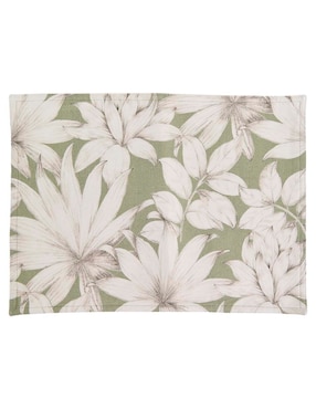 Mantel individual rectangular de algodón Bowtique Alegra